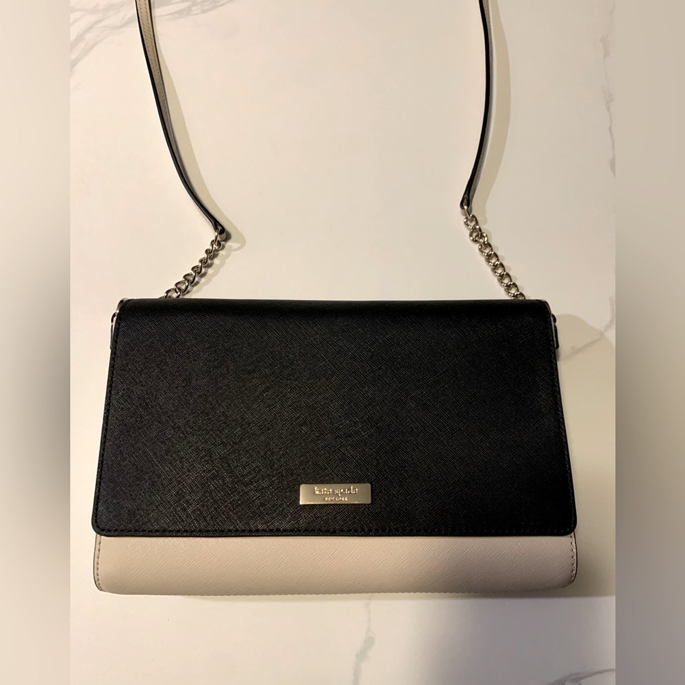 Kate Spade Black and White Color Block Crossbody